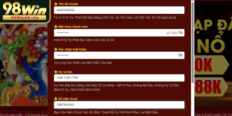 Mẹo giúp đăng ký thành công